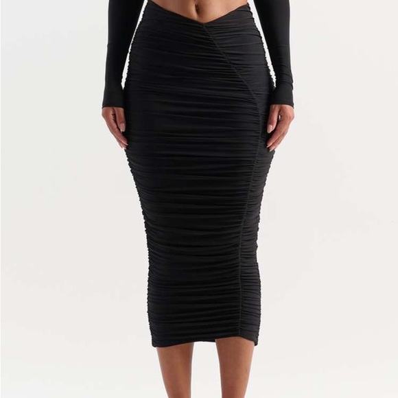 knee length dresses for ladies NOOKIE SADE MESH MIDI | MADELINE'S BOUTIQUE | BOCA RATON